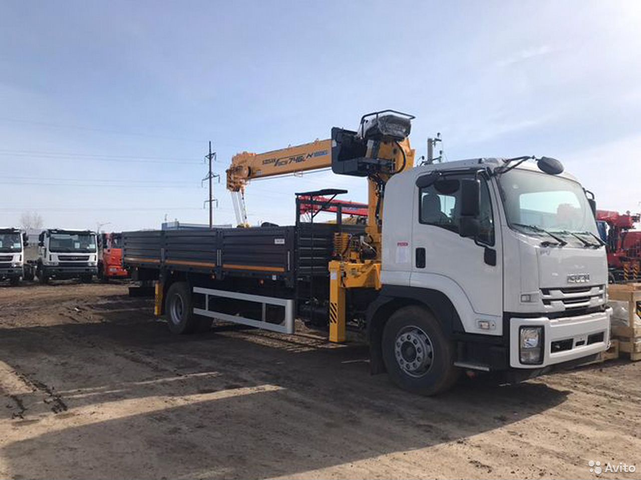 Бортовой грузовик с КМУ ISUZU FVR34ULS-534 с КМУ Soosan SCS746L Top