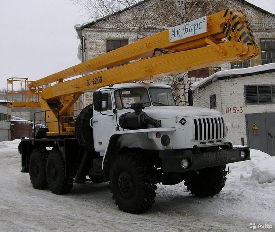 Автовышка УРАЛ 4320 с АГП КЭМЗ ВС-22.05