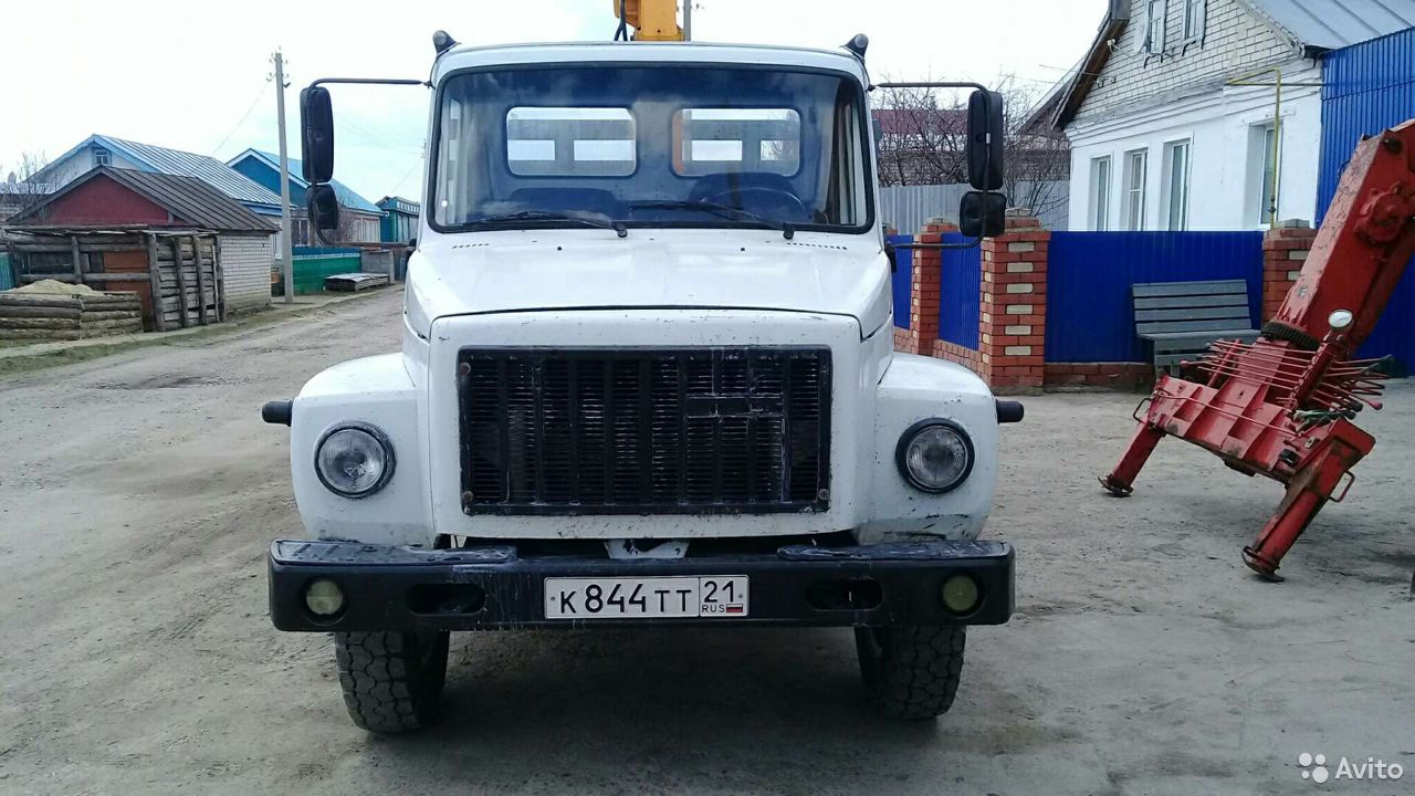 Бортовой грузовик с КМУ ГАЗ 3309