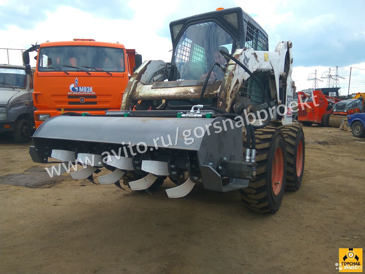 Культиватор садовый навесной для мини-погрузчика Bobcat