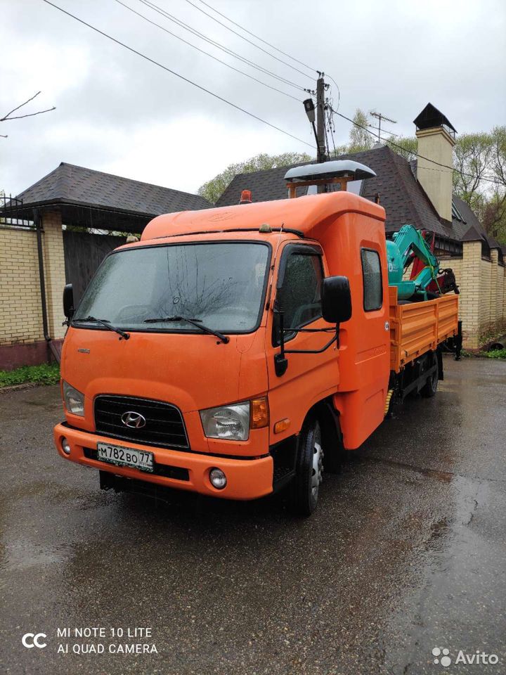 Бортовой грузовик с КМУ Hyundai HD78