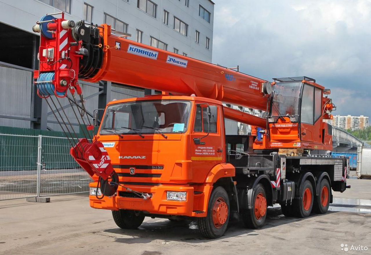 Автокран Клинцы КС-65719-1К на шасси КамАЗ 6540