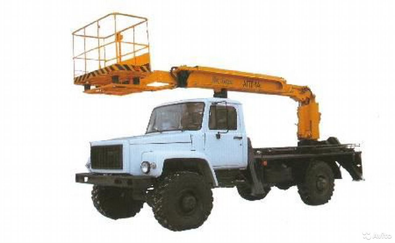 Автовышка ГАЗ 33081 Садко с АГП КЭМЗ АПТ-14