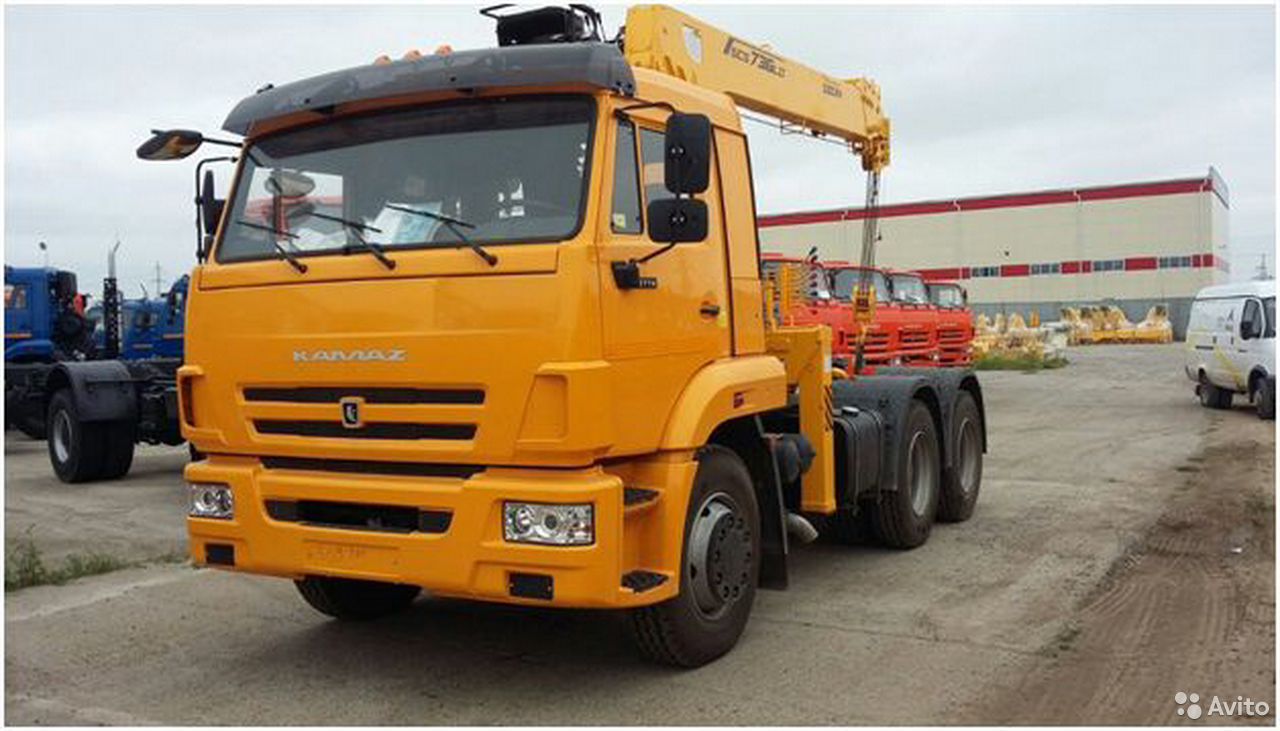 Седельный тягач Камаз 65116-6010-48 с КМУ Soosan 73