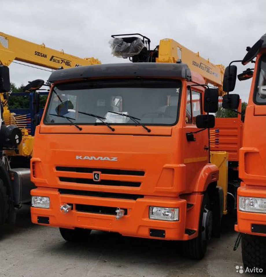 Бортовой грузовик с КМУ КамАЗ 65115 с КМУ Soosan SCS736