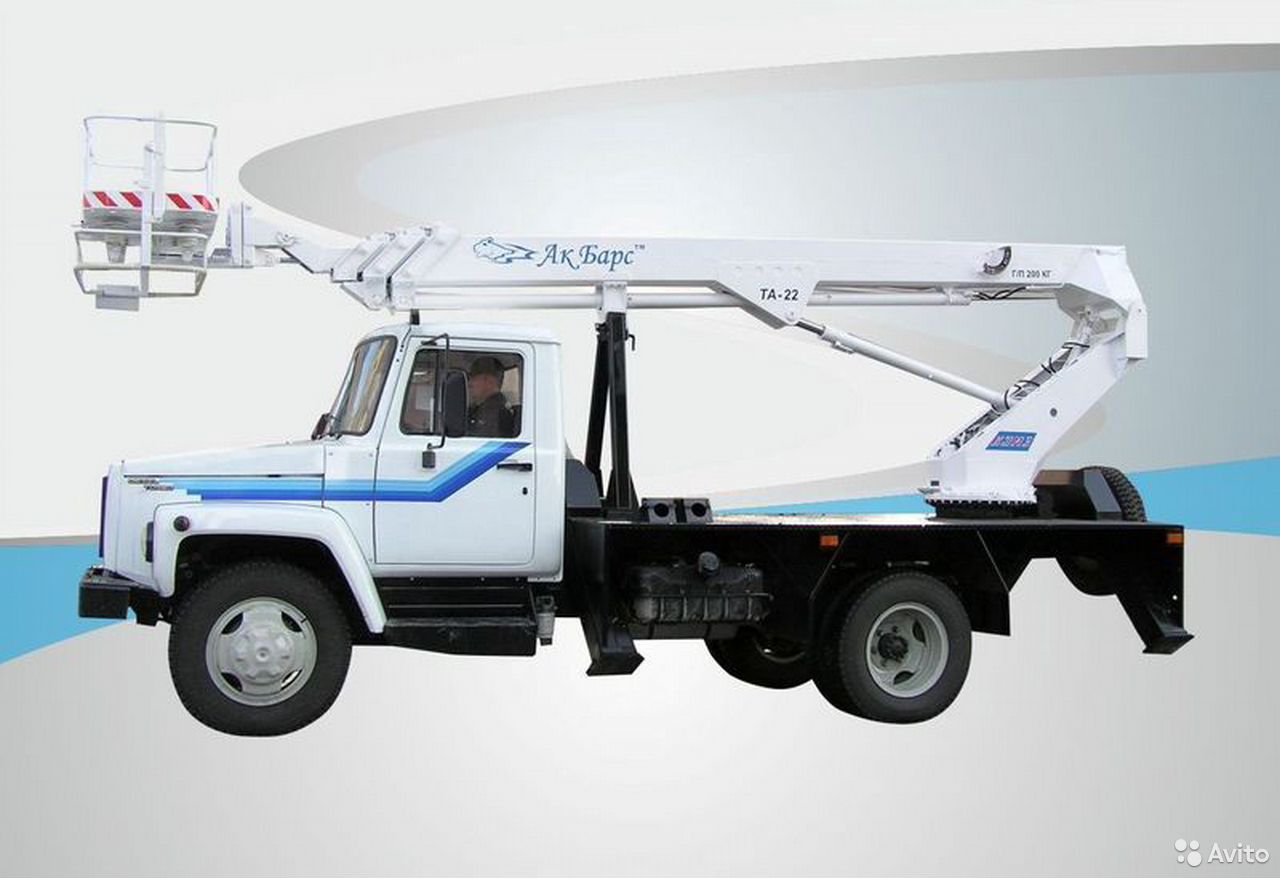 Автовышка ГАЗ 3309 с АГП КЭМЗ ТА-22