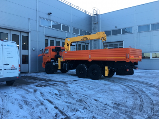 Бортовой грузовик с КМУ КамАЗ 43118-23027-50 с КМУ SOOSAN SCS736LII