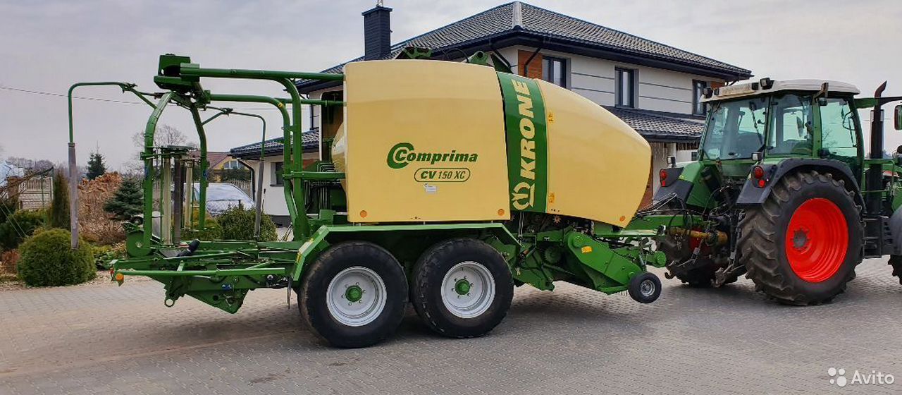 Пресс-подборщик Krone CV 150 XC Comprima с обмотчиком