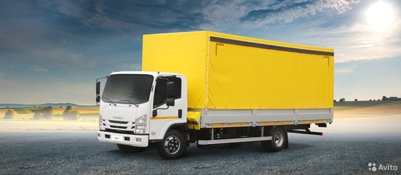 Тентованный автомобиль Isuzu ELF