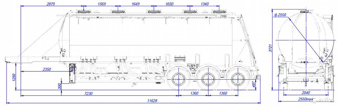 Полуприцеп муковоз Сеспель SF3U41 (964808)