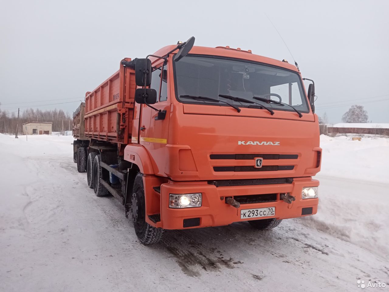 Зерновоз КамАЗ 45143 + прицеп 85651-40