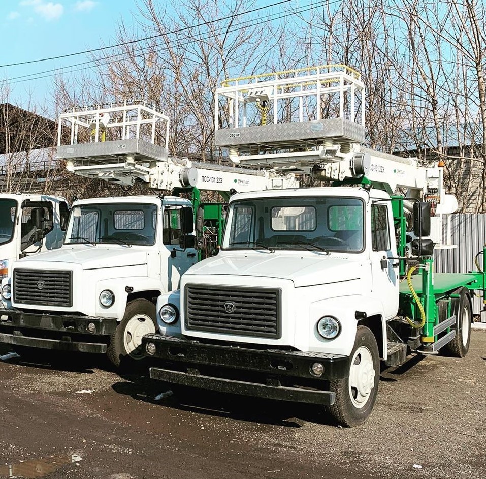 Автовышка ГРИНМАШ ПСС-131.22Э на шасси ГАЗ