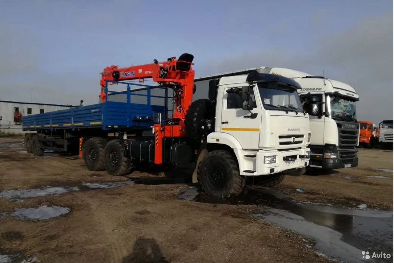Седельный тягач КамАЗ 43118 с КМУ kanglim 1256 G 2