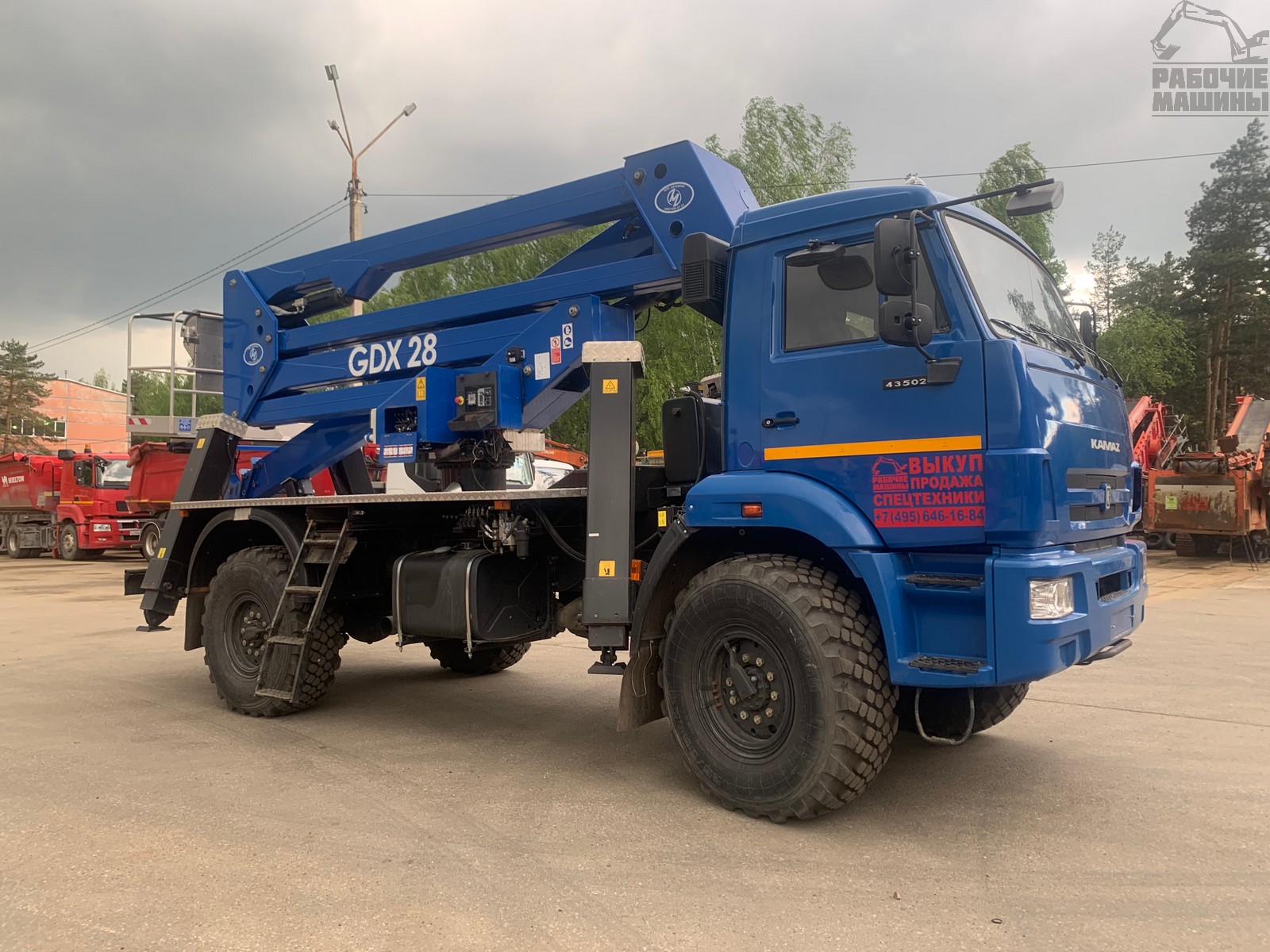 Автовышка КамАЗ 43502 с АГП Manotti GDX28