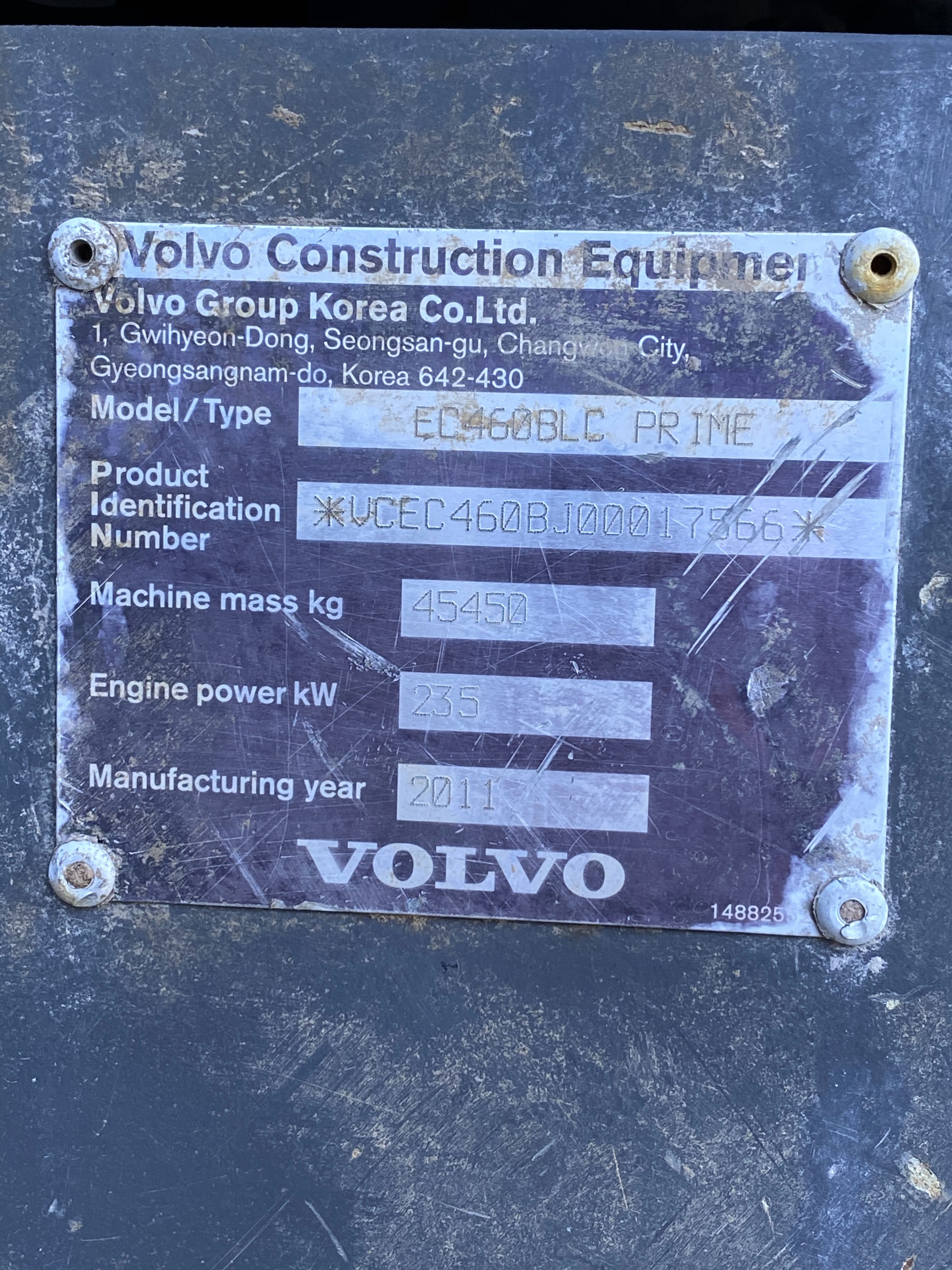 Гусеничный экскаватор Volvo EC460BLC PRIME