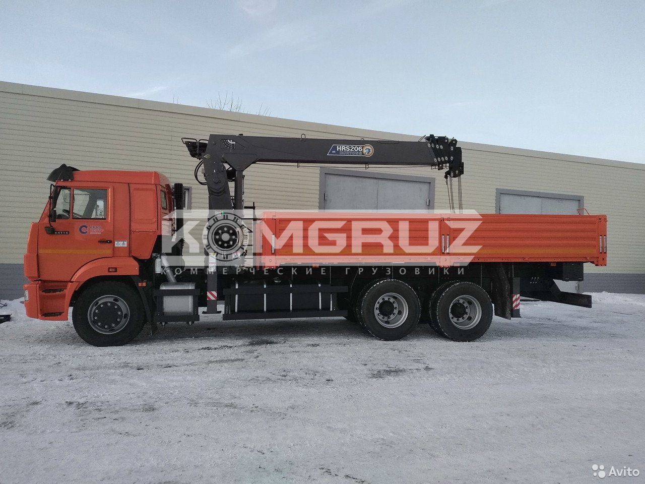 Бортовой грузовик с КМУ КамАЗ 65115 с КМУ Horyong HRS 206