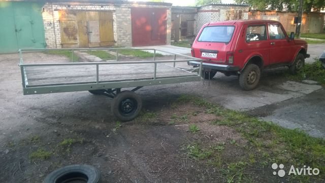 Легковой бортовой прицеп самодельный