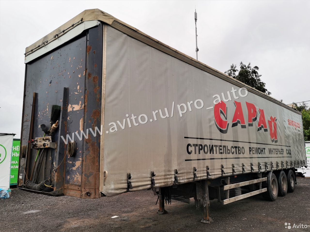 Тентованный полуприцеп Van Hool