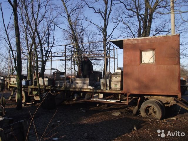 Прицеп пчеловоз 12м на шасси прицепа камаз
