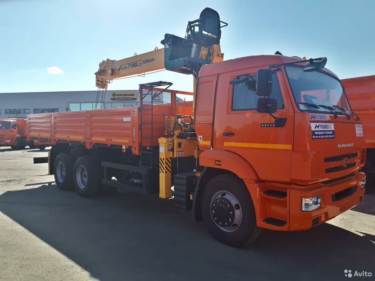Бортовой грузовик с КМУ КамАЗ 65115-3094-50 с КМУ Soosan SCS736LI