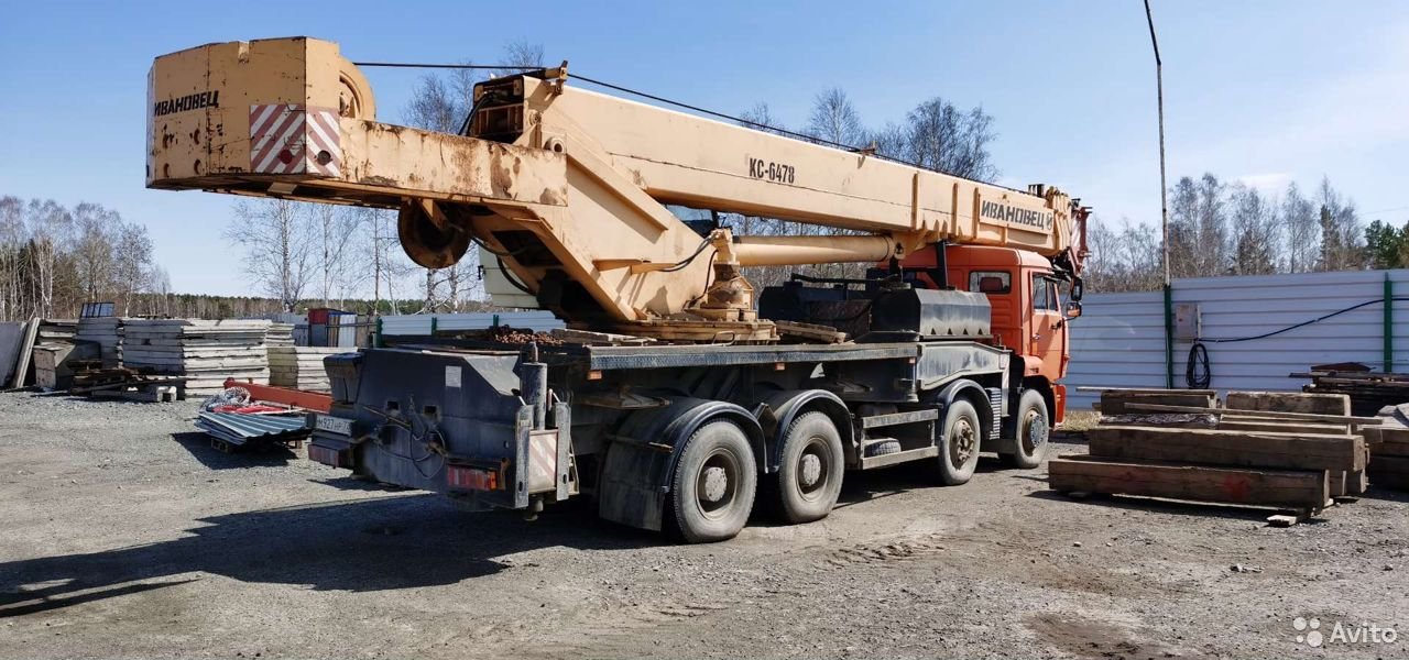 Автокран Ивановец КС-6478 на шасси КамАЗ 65201