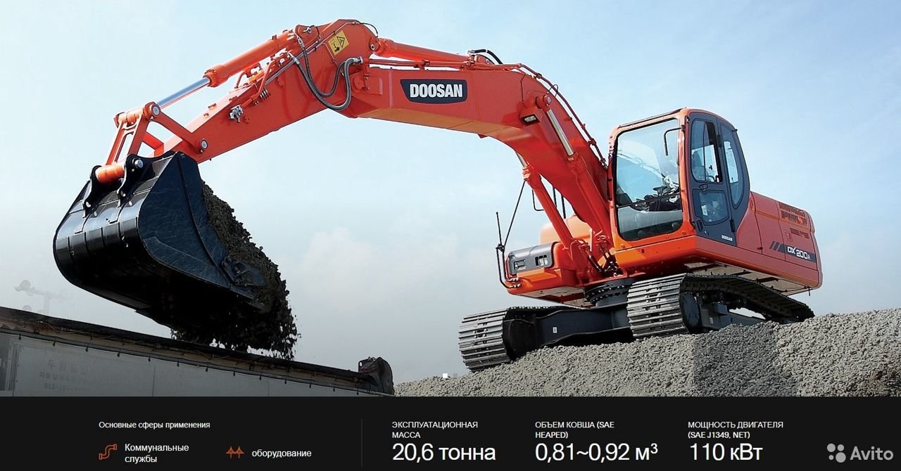Гусеничный экскаватор Doosan DX200A