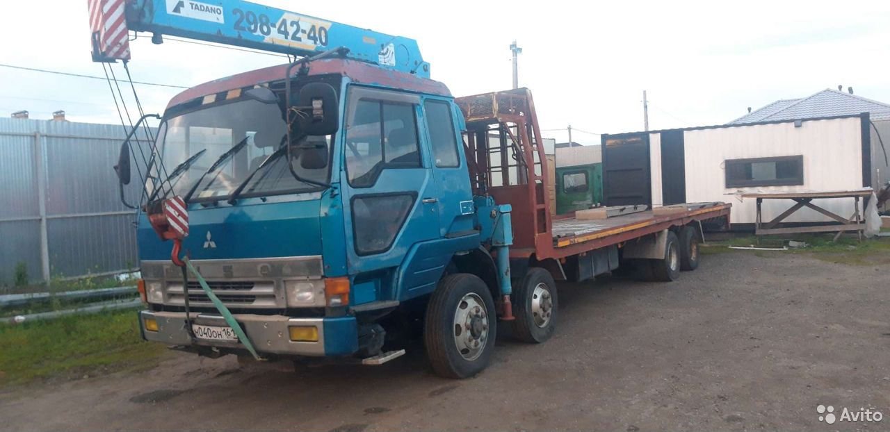 Бортовой грузовик с КМУ Mitsubishi Fuso
