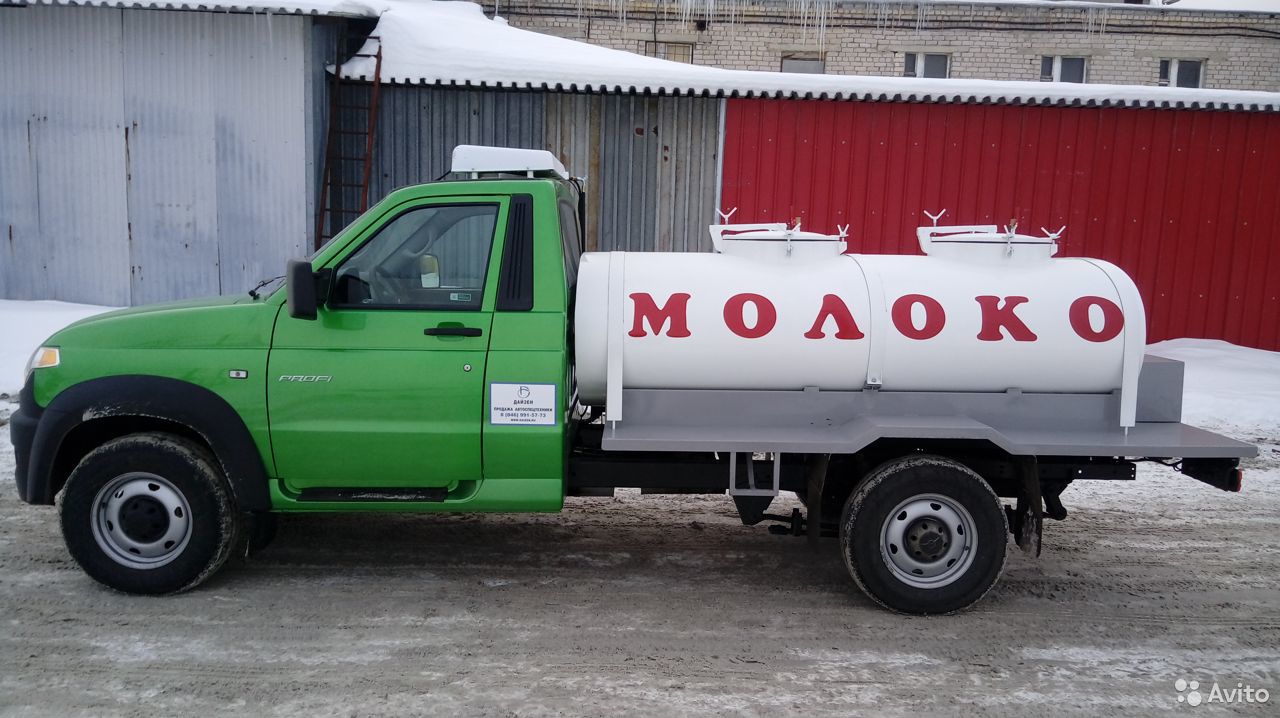Автоцистерна УАЗ Профи молоковоз