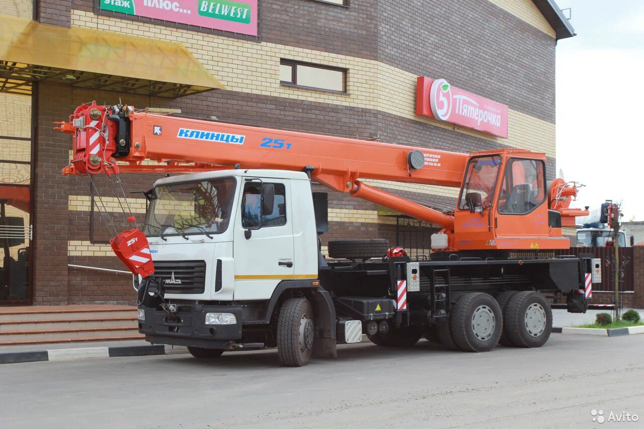 Автокран Клинцы КС-55713-6К-1 на шасси МАЗ 6312