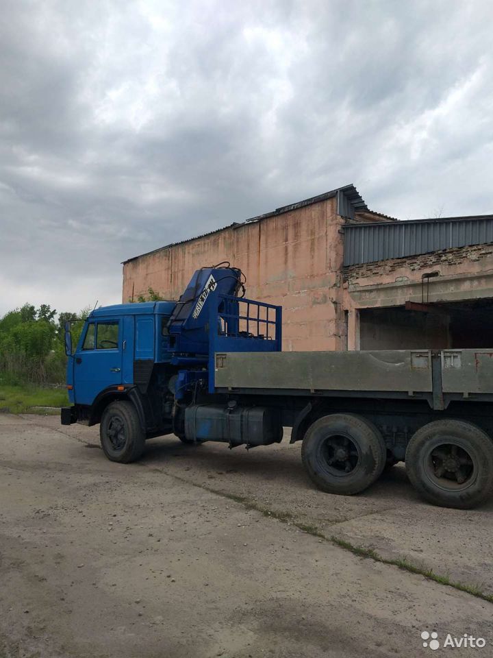 Бортовой грузовик с КМУ КамАЗ с КМУ PM 17