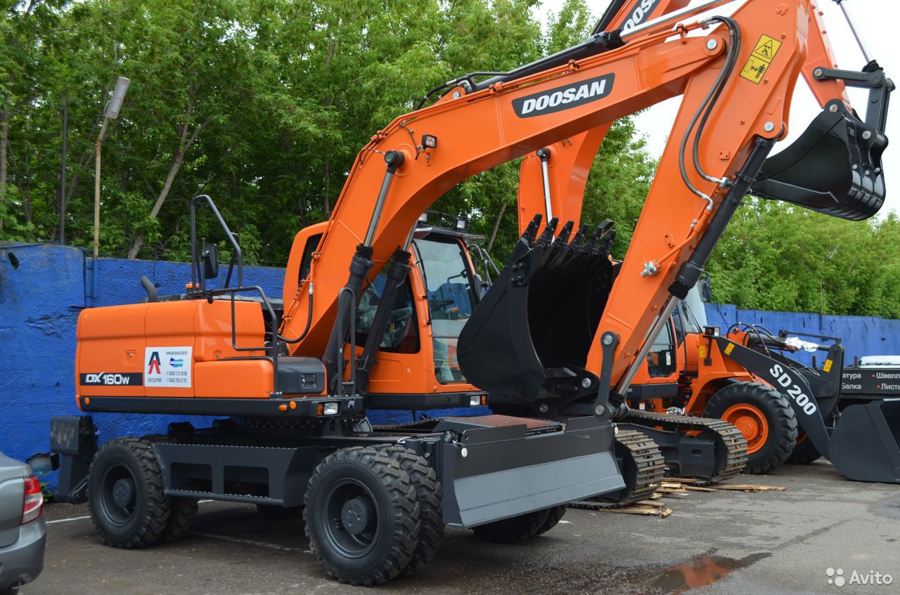 Колесный экскаватор Doosan DX160W