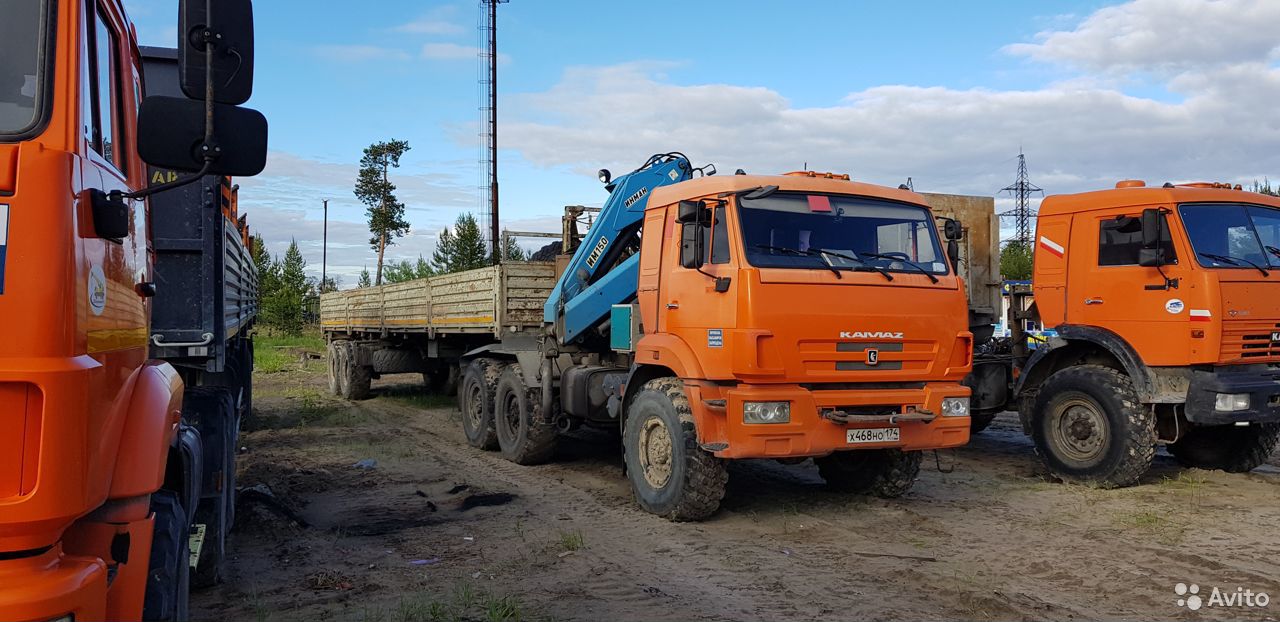 Седельный тягач КамАЗ с КМУ