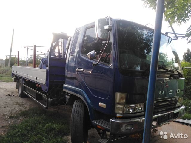 Бортовой грузовик с КМУ Mitsubishi Fuso