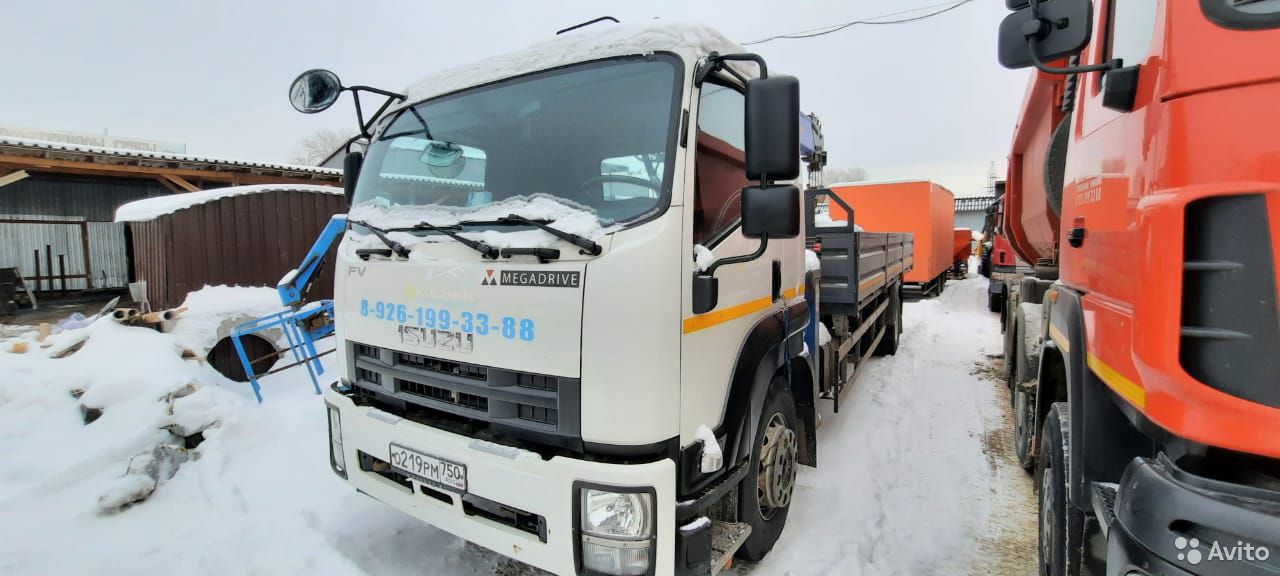 Бортовой грузовик с КМУ ISUZU FVR34 с КМУ A123KC