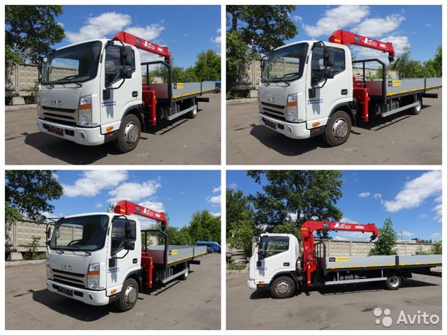Бортовой грузовик с КМУ JAC N80