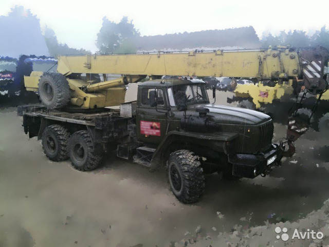 Автокран Ивановец КС-3574 на шасси УРАЛ 5557