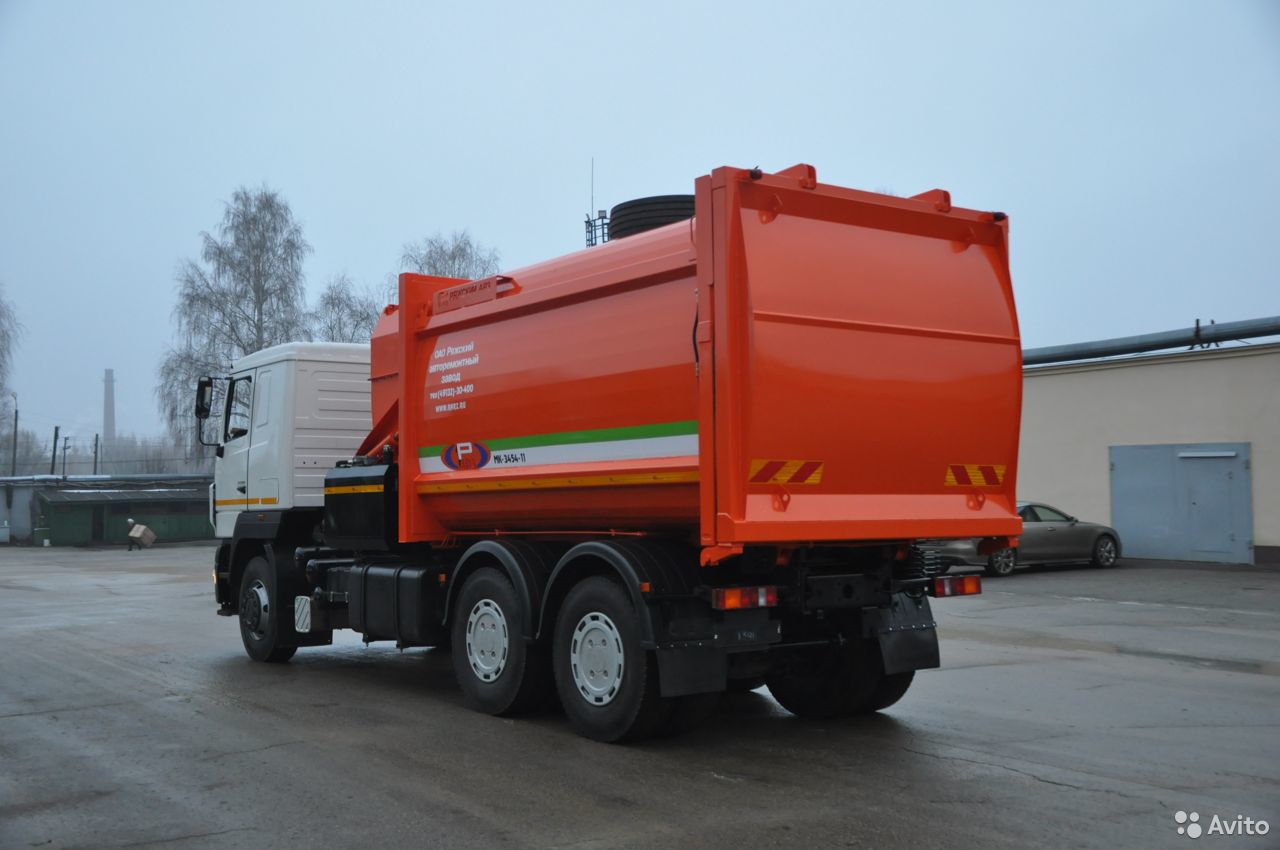 Мусоровоз РАРЗ МК-3554-10 на шасси МАЗ 6312С3-527-010