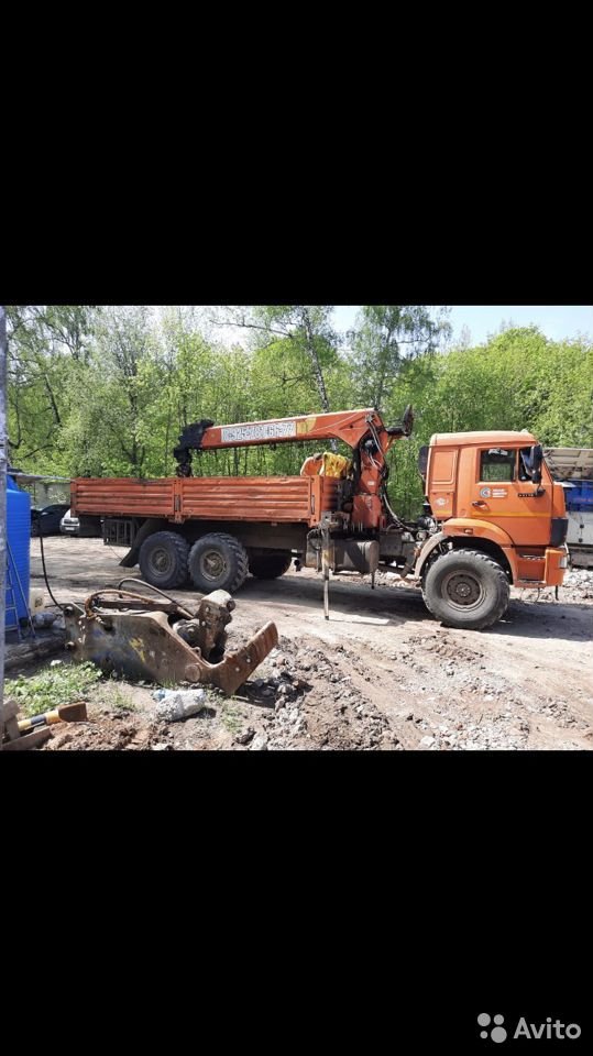 Бортовой грузовик с КМУ КамАЗ