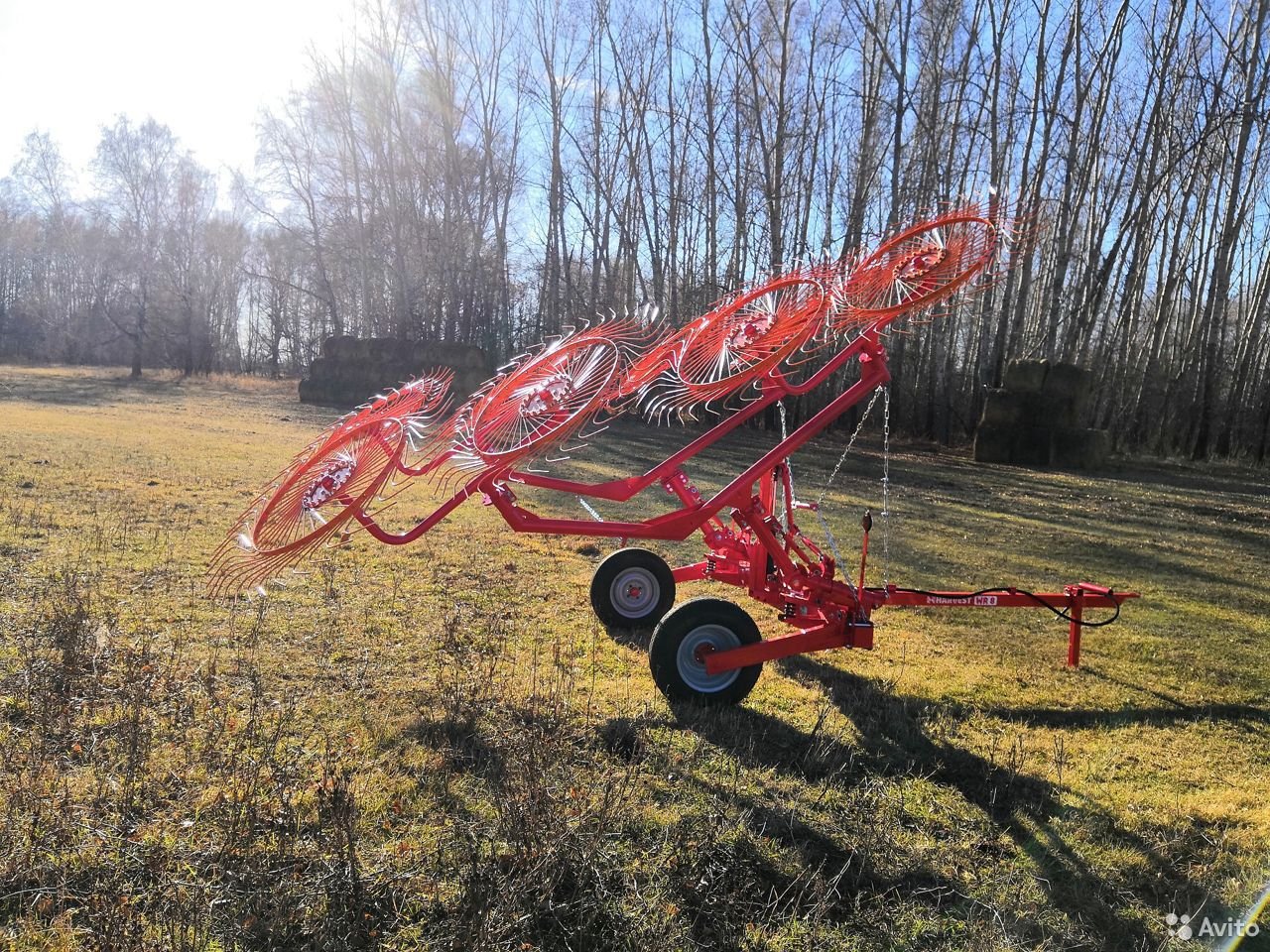 Грабли Harvest ГКП-6 (WR-8) колёсно-пальцевые прицепные
