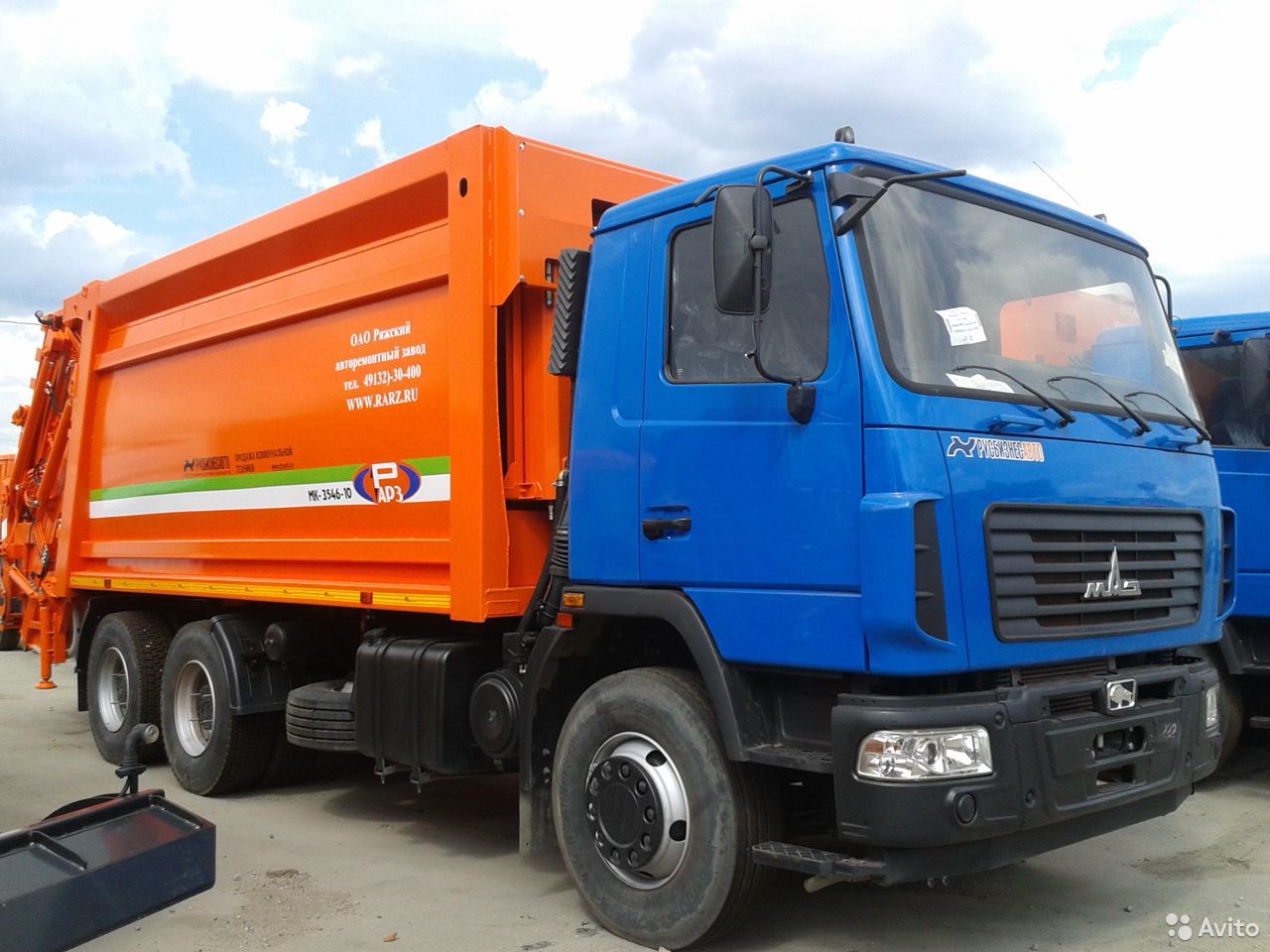 Мусоровоз РАРЗ МК-3546-11 (МК-200) на шасси МАЗ 6312С5