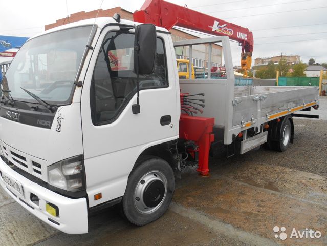 Бортовой грузовик с КМУ ISUZU NQR75R