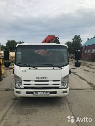 Бортовой грузовик с КМУ ISUZU с КМУ Palfinger