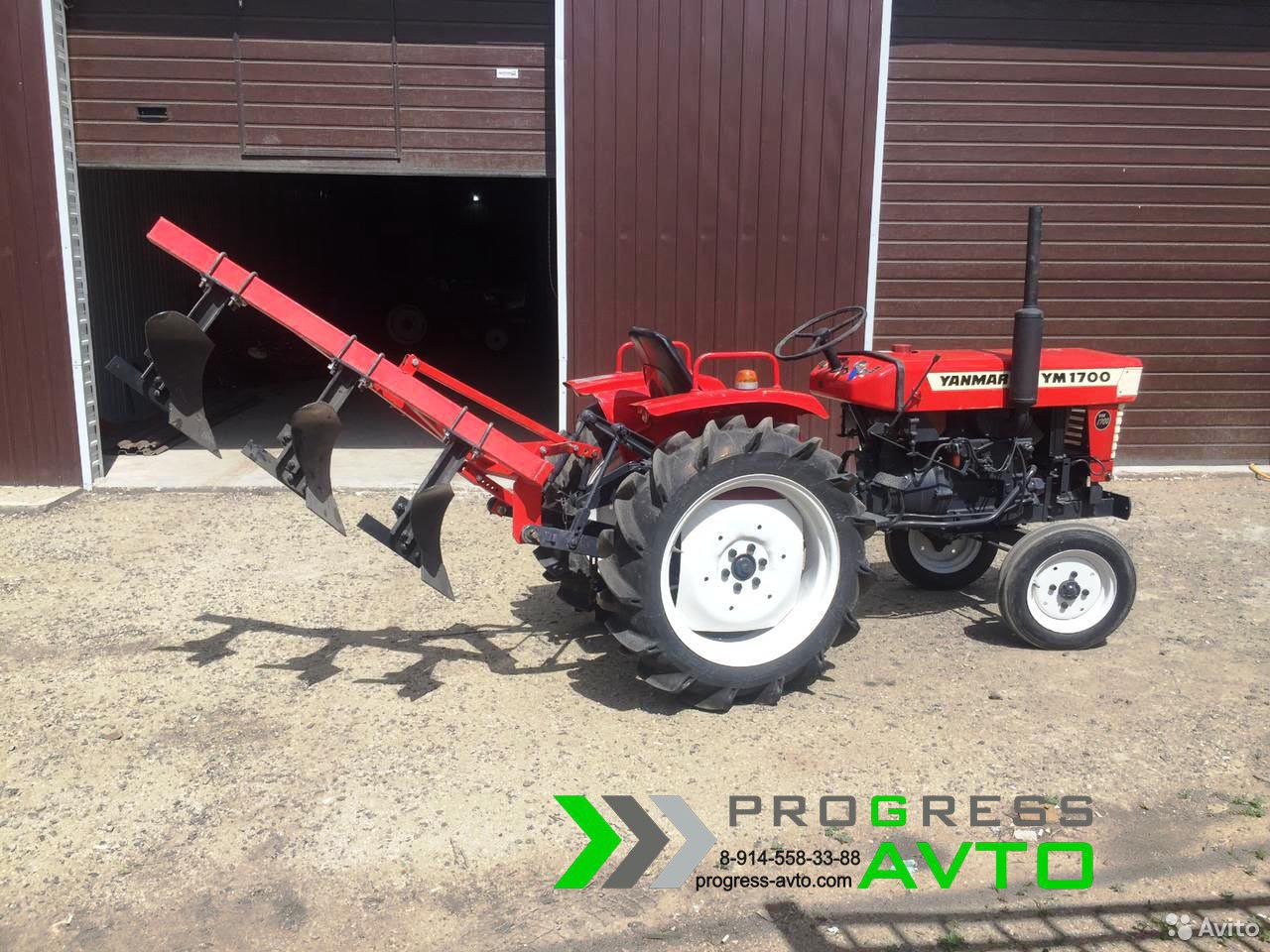 Мини-трактор Yanmar YM1700 с плугом