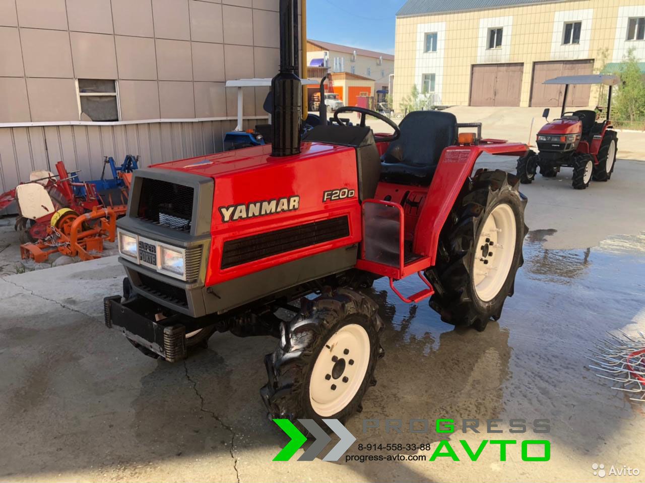 Мини-трактор для лпх Yanmar F20D с фрезой