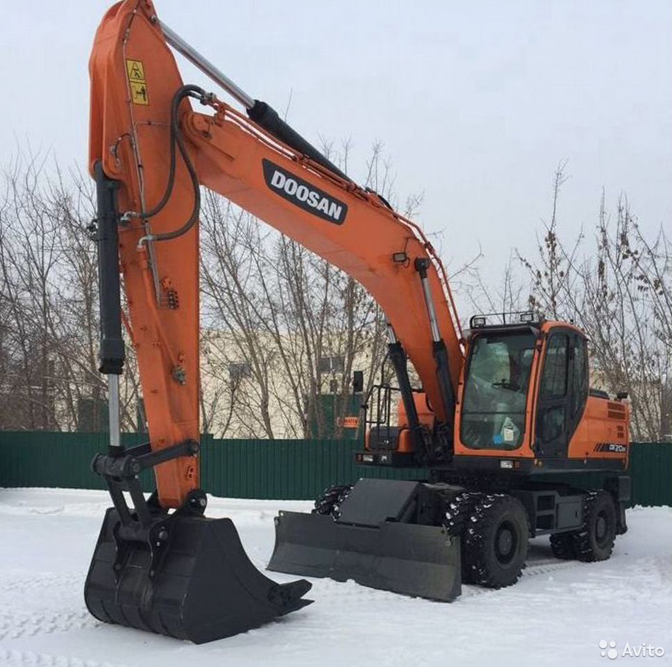 Колесный экскаватор Doosan DX210W