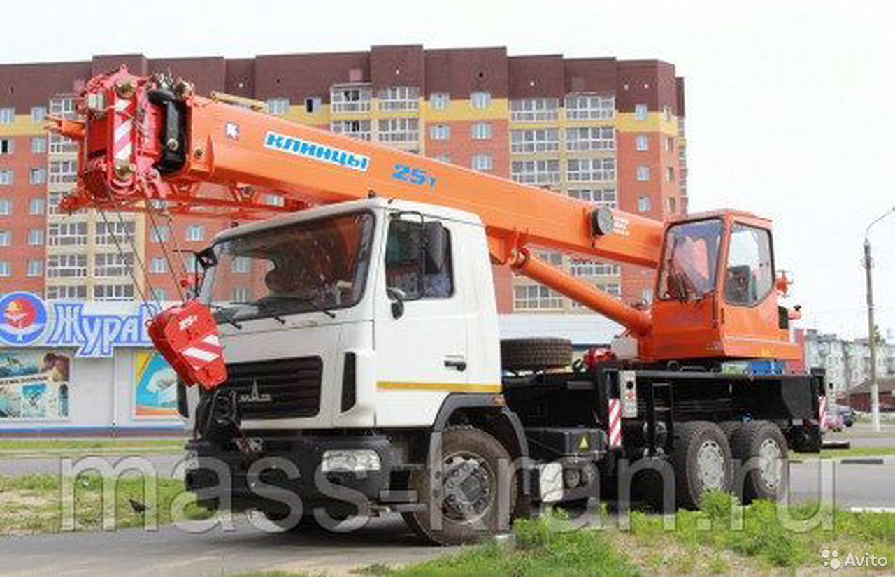 Автокран Клинцы КС-55713-6К-3 на шасси МАЗ 6312