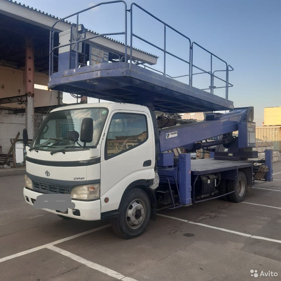 Автовышка Toyota Dyna 22 м платформа супердэк