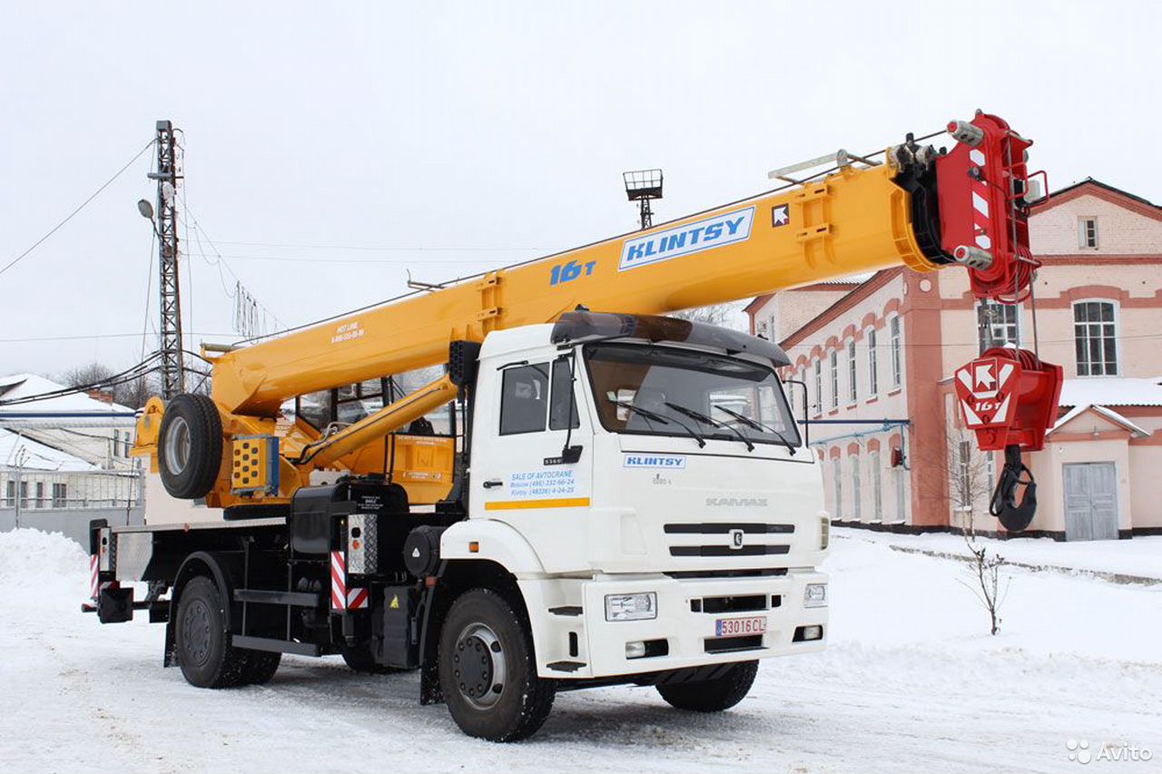 Автокран Клинцы КС-45719-8К на шасси КамАЗ 53605