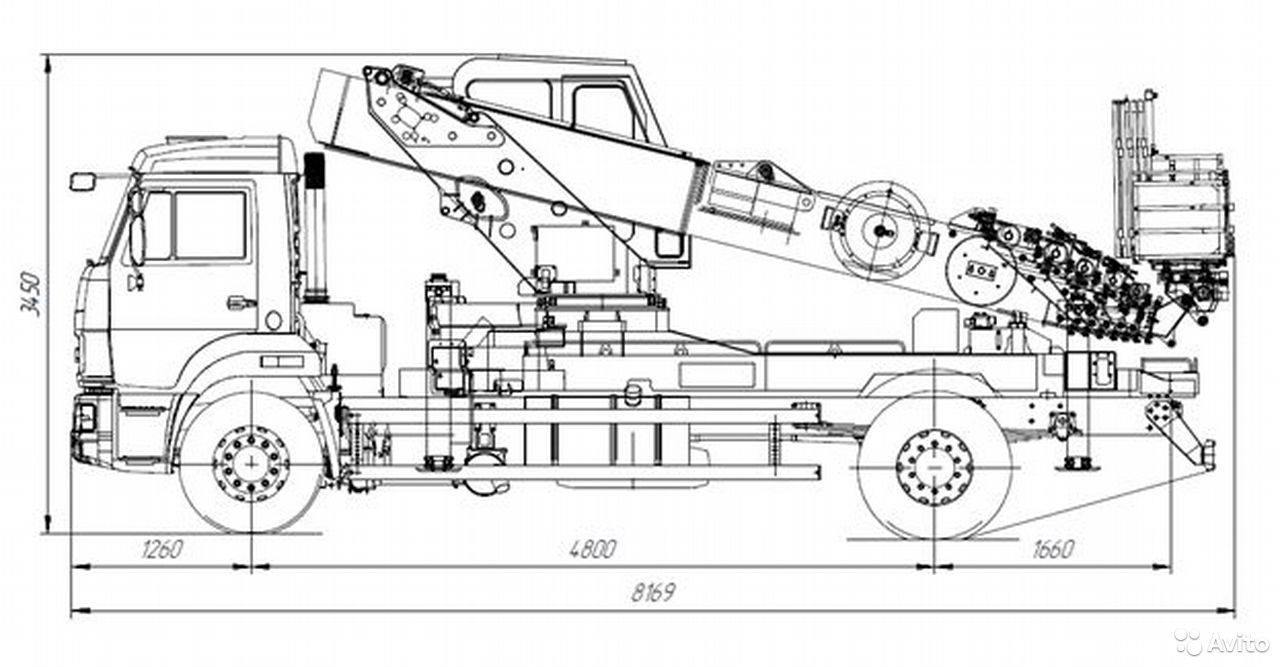 Автовышка КамАЗ 43253 с АГП 34 метра