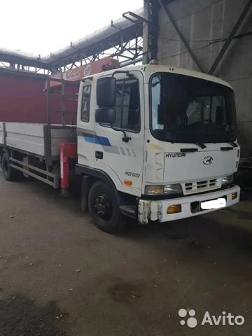 Бортовой грузовик с КМУ Hyundai